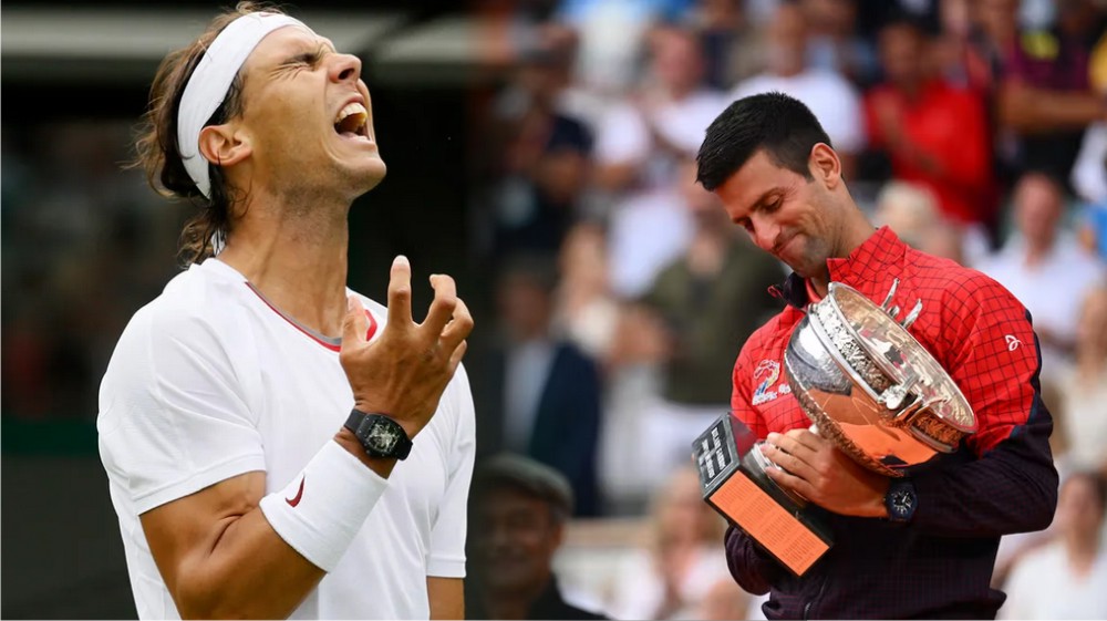 În momentul în care Djokovic obţine cel de-al 23-lea Mare Şlem, Nadal iese din Top 100 ATP